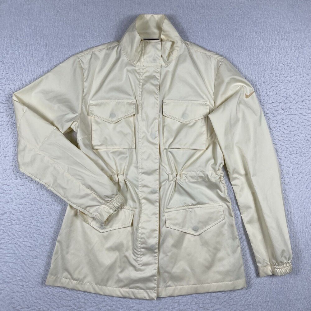 Nike Womens Jacket Small Yellow Sportswear M65 Woven Coat Ladies Casual‎ Active